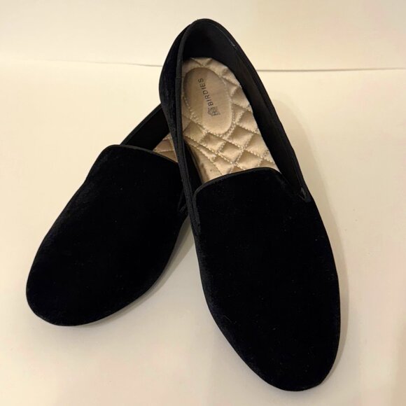 Birdies Shoes - Birdies Black Velvet Starling Slipper size 9 Like New